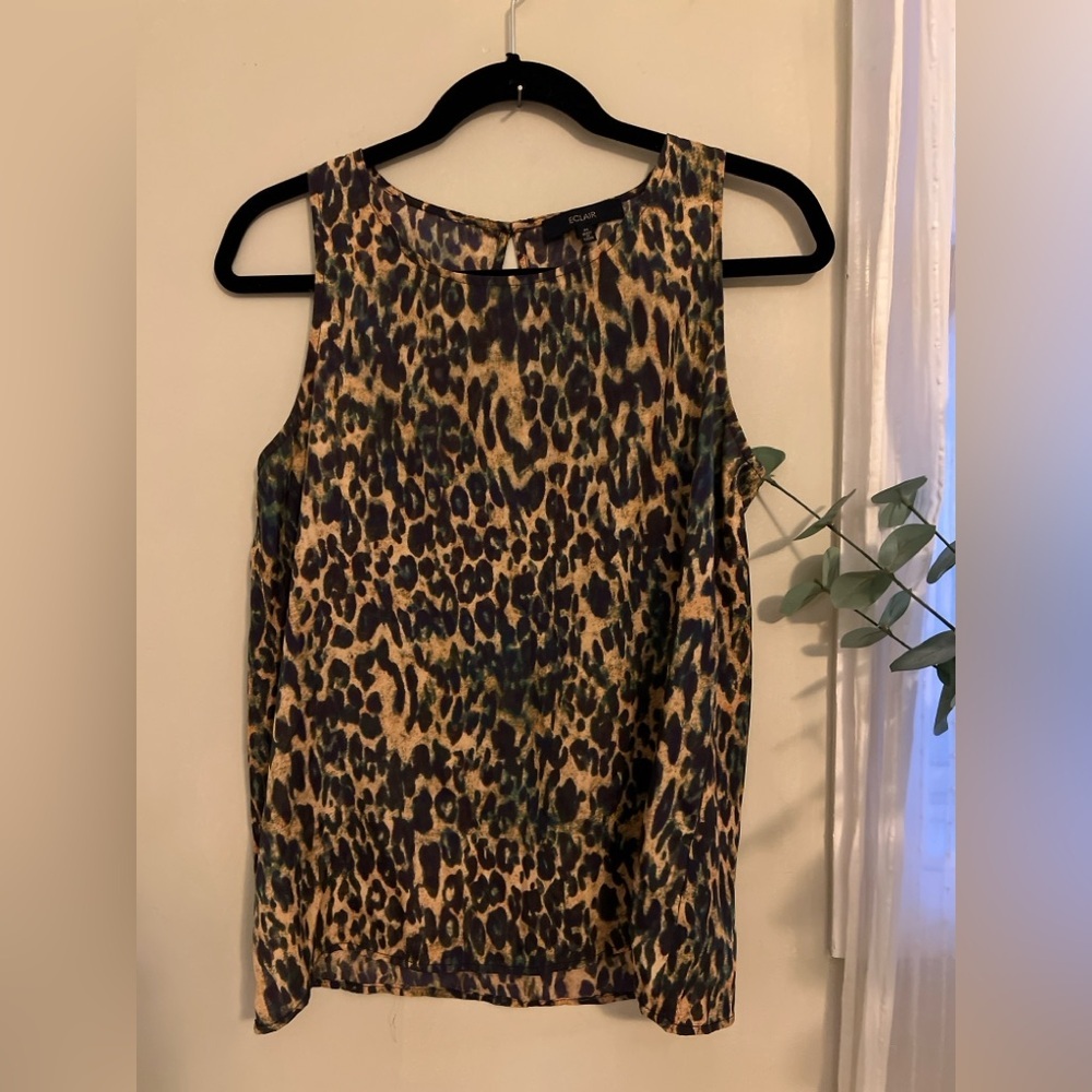Leopard Print Sleeveless Baddie Wild Side Prints Top
